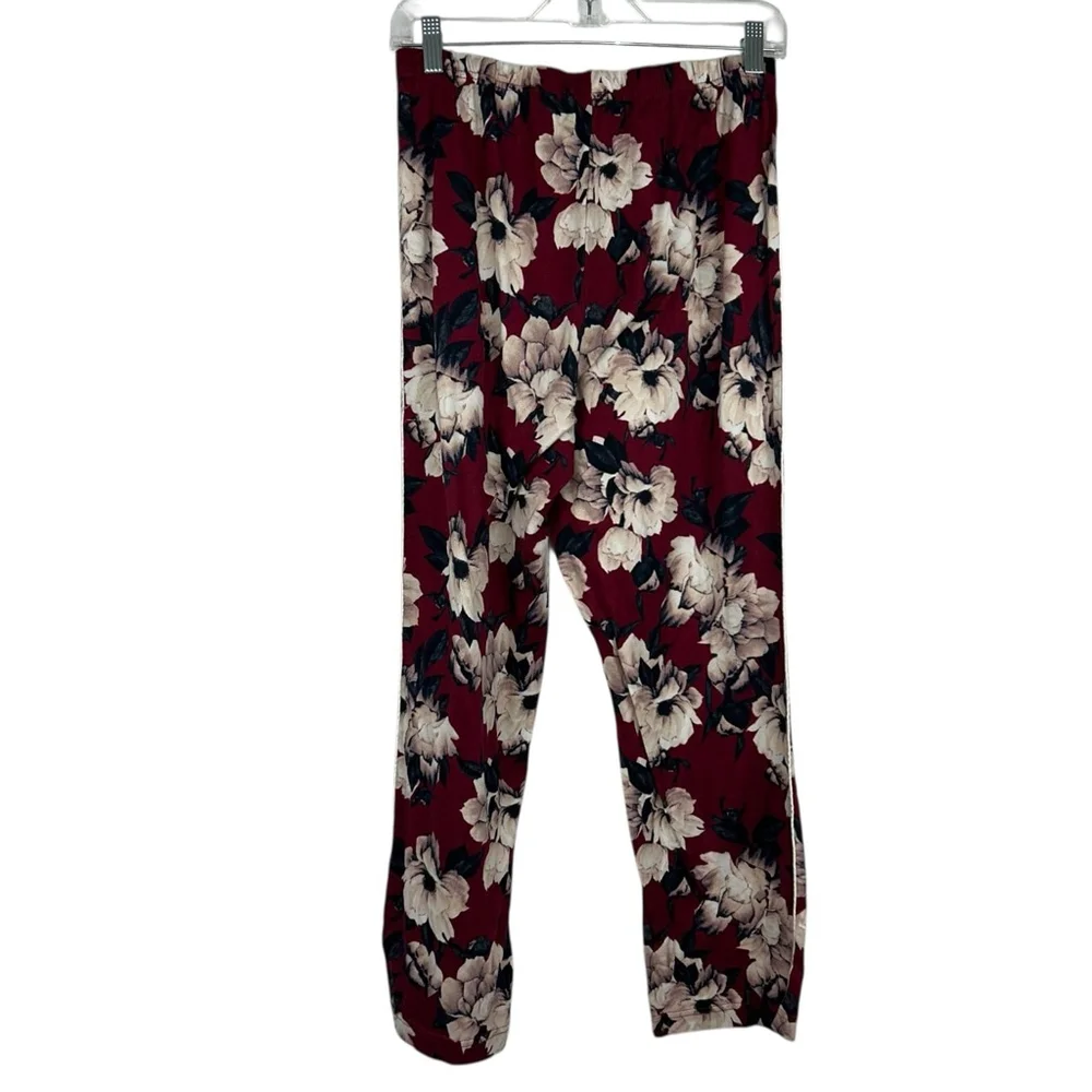BCBGMAXAZRIA Pajama Set 2 Piece Womens M Red Floral - Picture 6 of 16